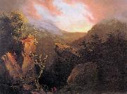 Thomas Cole Mountain Sunrise Sweden oil painting reproduction
